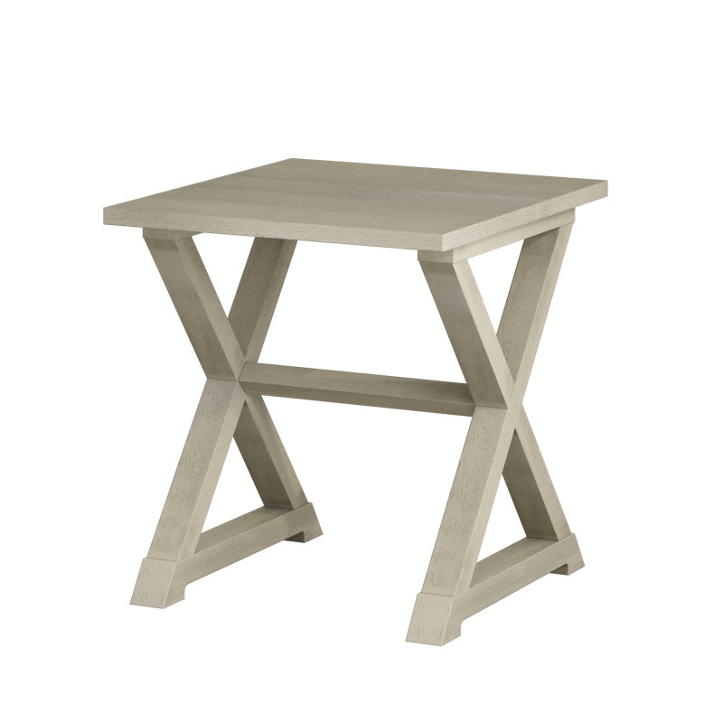 Accent Table, End Table, Rectangular Nightstand For Home, Antique Gray
