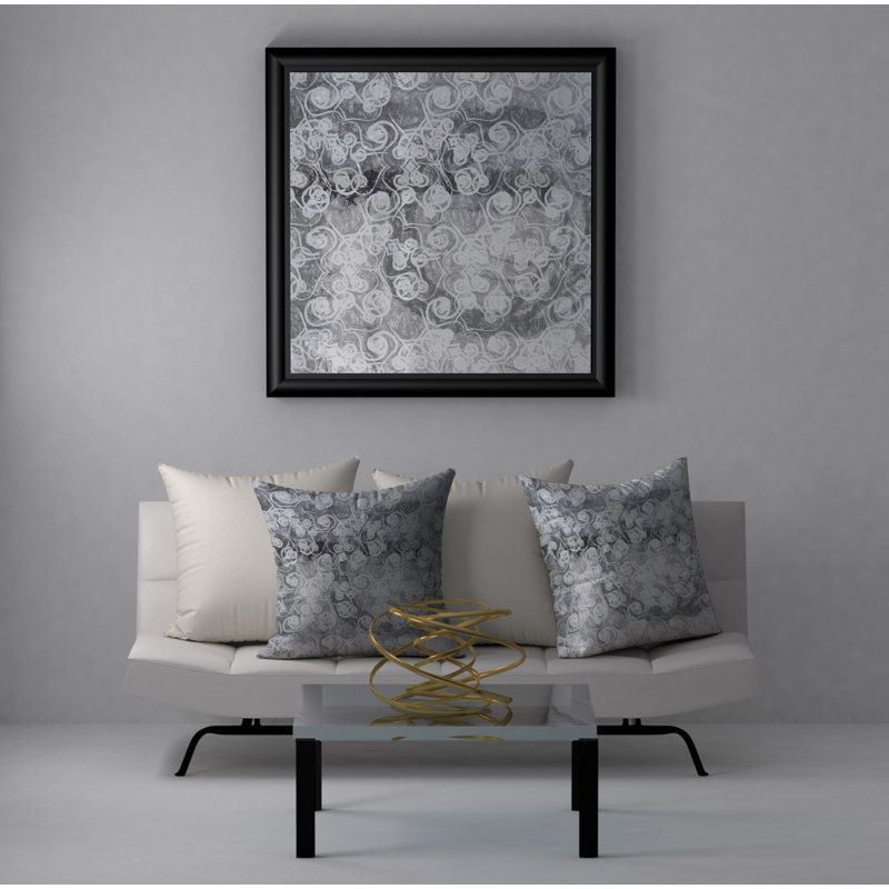 Housse de coussin carrée étincelante Coy, 18 po x 18 po