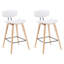 Tabouret de bar ou de comptoir moderne Bilgin Payton avec assise rembourrée et structure en bois-714927828-714927850-714927831