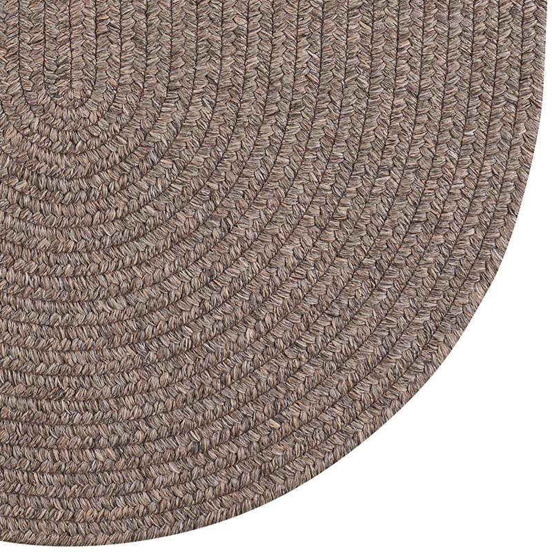 Mckelvey Braided Chestnut Rug, Oval 20" x 30"