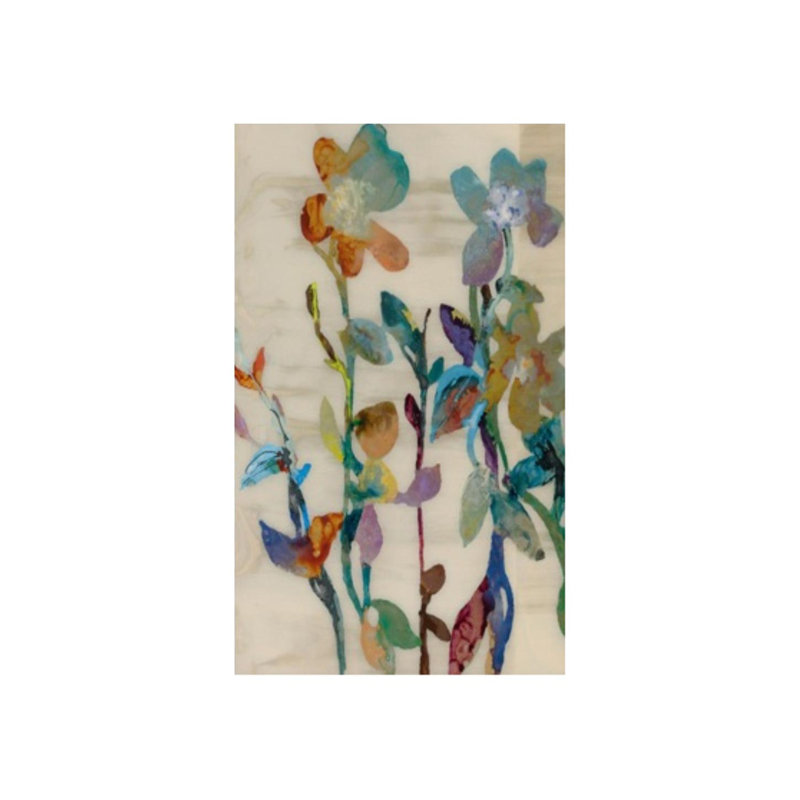 Jennifer Hollack " Nectar I " by Jennifer Hollack, 50" H x 30" W x 1.5" D, Image Brush Gel