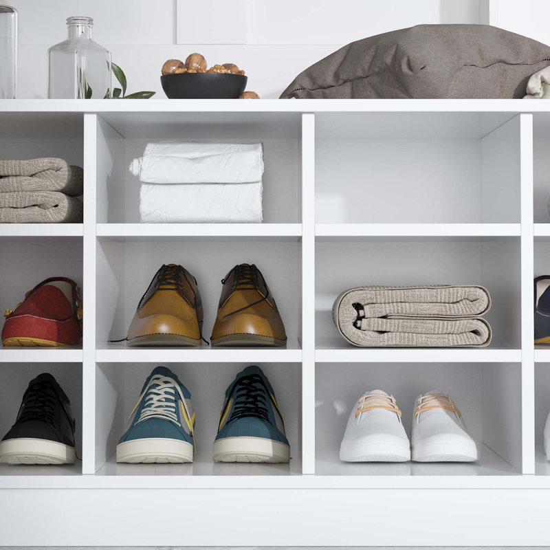 Hall Tree 63'' Wide with Bench and Shoe Storage