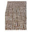 Metro-Velvet Geometric Area Rug in Brown/Gray/Ivory-25181507