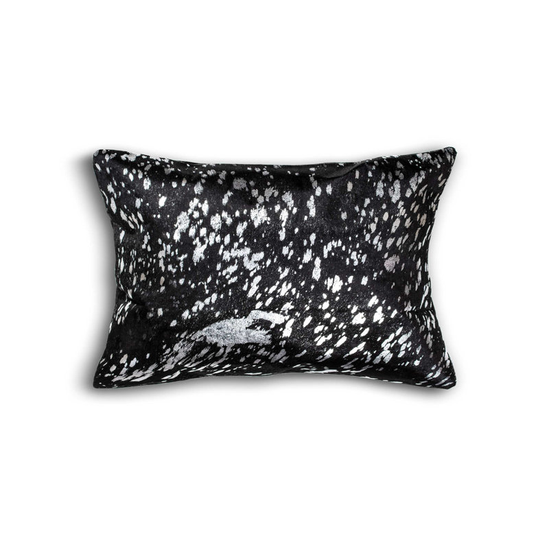 Coussin Écosse, Argent/Noir