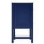 [Viedo] Ensemble de meuble-lavabo moderne 30 po bleu marine / blanc avec rangement ouvert, deux tiroirs-1216264409