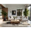 Tapis moelleux moelleux et moelleux classique en damas beige Oreland-1077127957