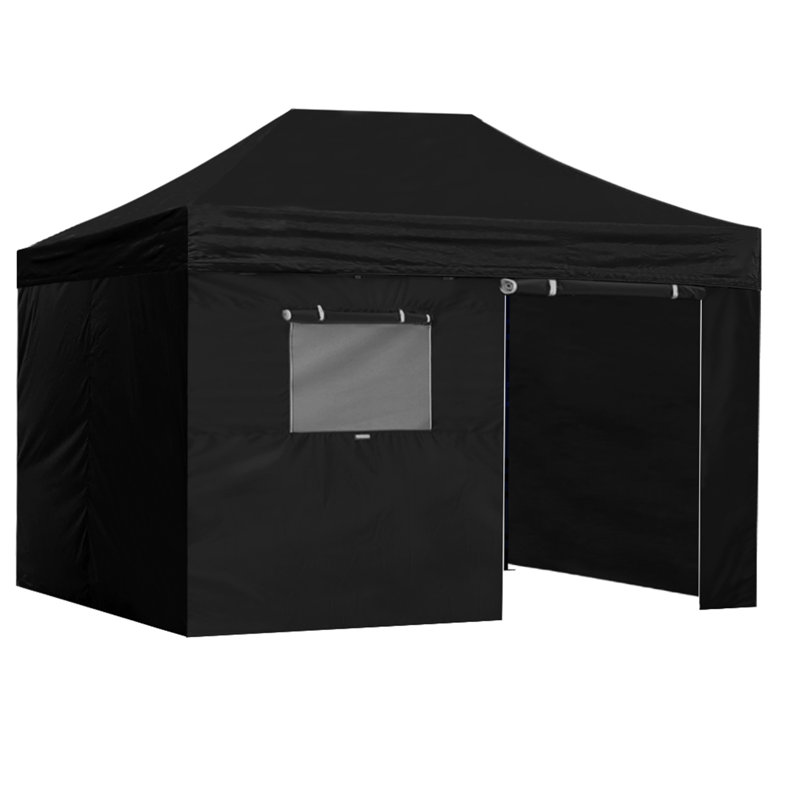 Auvent escamotable en acier Amber-Lee, Noir, 10 pi x 15 pi
