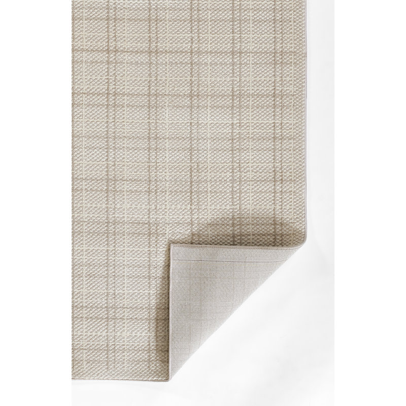 Statesboro Geometric Power Loom Polyester/Polypropylene Area Rug in Beige, Rectangle 5'3" x 7'6"