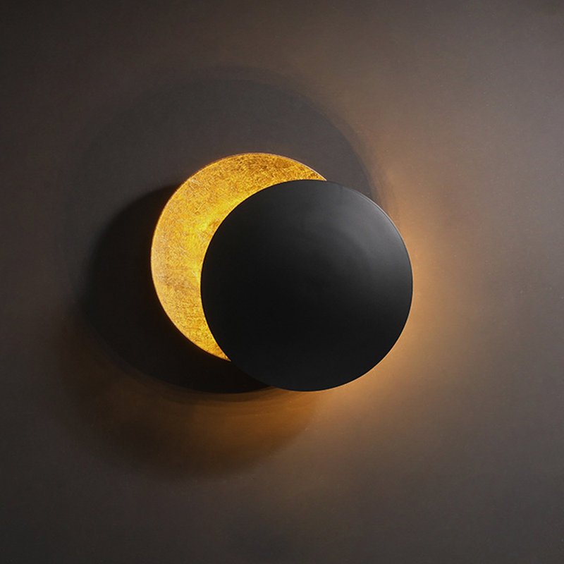 LED Flush Mounted Wall Sconce Iron, Matte Black