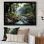«Gentle River Through Country Charm Forest», art mural forêt fluviale-1395651176-1395651182