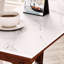 Table d'appoint étroite en planches de pierre avec tablette de rangement, de style campagnard, de style campagnard étroit, convient aux petits espaces à l'entrée du salon