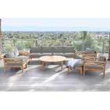 Monterey Outdoor 7 - Piece Teak Conversation Set