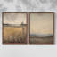 «Vintage Landscape XXX», impression giclée sur cadre - ensemble de 2-1697543967-1697543971
