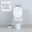 Creative Scents Crackled Glass Silver Toilet Brush and Holder