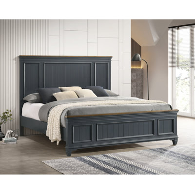 Semaj Walnut Solid Wood Standard Bed