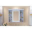 Armoire à pharmacie murale moderne avec porte miroir et 6 tablettes ouvertes Modern-754314019-754449991
