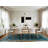 Machine Washable Overdyed Blue Area Rug-511868024