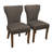 Logan 7-piece Dining Table Set With Jill Dark Gray Side Chairs