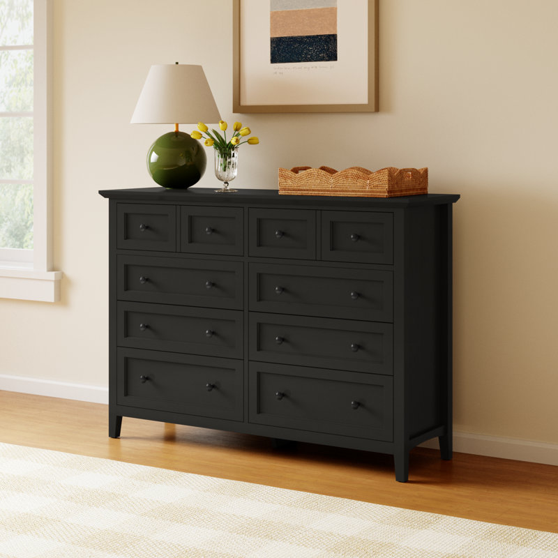 Renee 8 - Drawer Dresser, Black