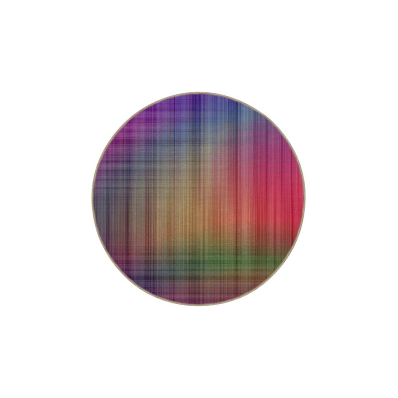Multicolor Shaped Patterned Decorative Washable Rug, Square 3'3" 