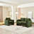 58.66" Small Modern Loveseat Sofa in Mid-Century Chenille Fabric with Back Cushions-1959370925