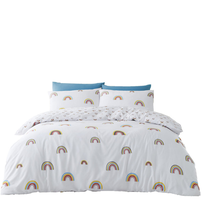 Geometric Shapes Duvet Cover Set with Pillowcases, Double Duvet Cover + 2 Standard Pillowcase