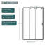 Porte de douche coulissante triple Bypass-127317866
