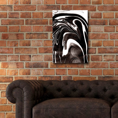 «Yinyang 2» par Alicia Ludwig, art mural en verre acrylique, 16 po x 24 po