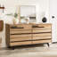 Karstynn Solid Wood 153 cm W Chest of 6 Drawers