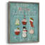 Mme. Claus Bake Shop, reproduction encadrée - bois massif