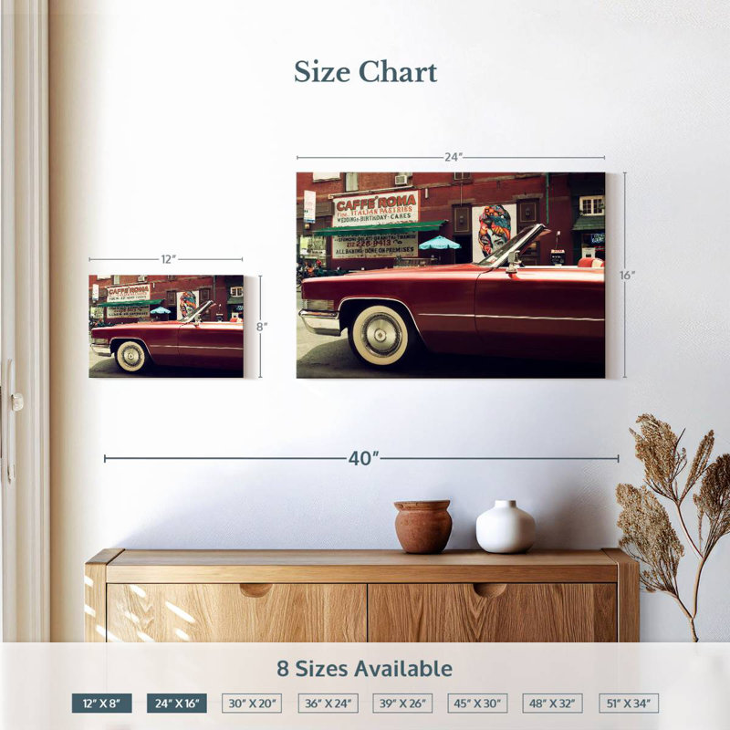 Rouge Mehar Cadillac, H 16 po x l 24 po