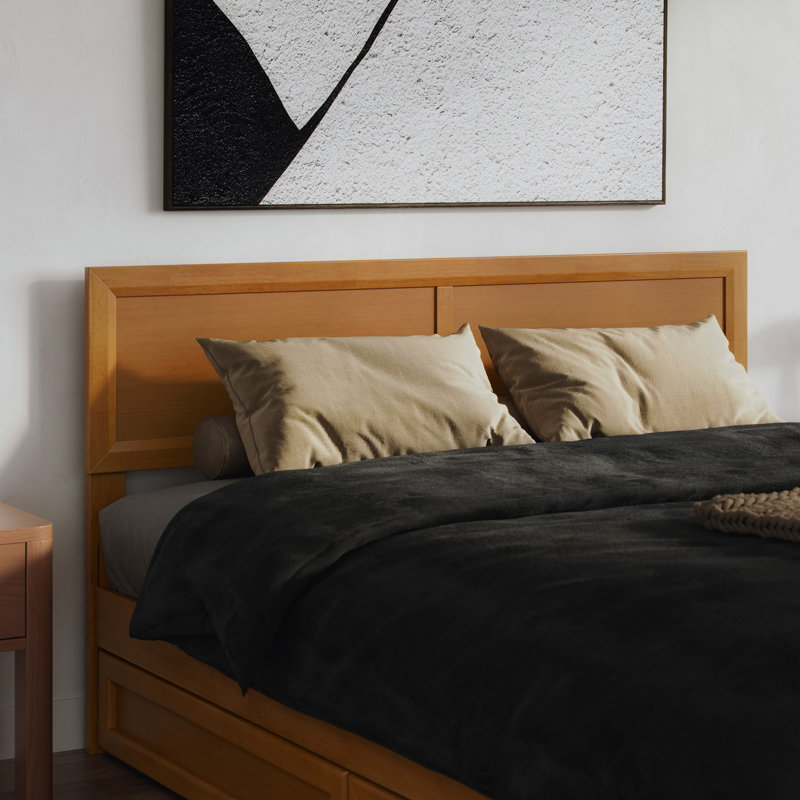 Avaleen Wood Headboard, Light Toffee, Queen
