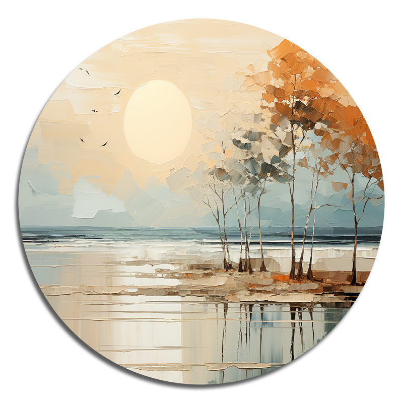 Tondreau - transport rond, art en métal, H 16 po x l 16 po