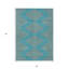 Tapis bleu sarcelle lavable d'intérieur / extérieur 5 pi x 8 pi HomeRoots