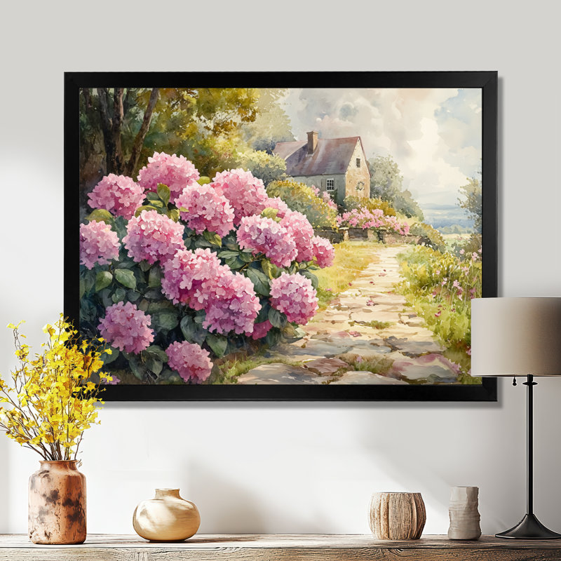 Dobromir - Floral Wall Art, Reproduction encadrée d'une seule photo, Noir, noir, noir, noir, H 12 po x l 20 po