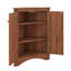Armoire d'angle triangulaire avec tablettes réglables et portes élégantes-232235684