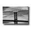 «Benjamin Franklin Bridge B & w» par Erin Clark, art mural sur toile-1468796832