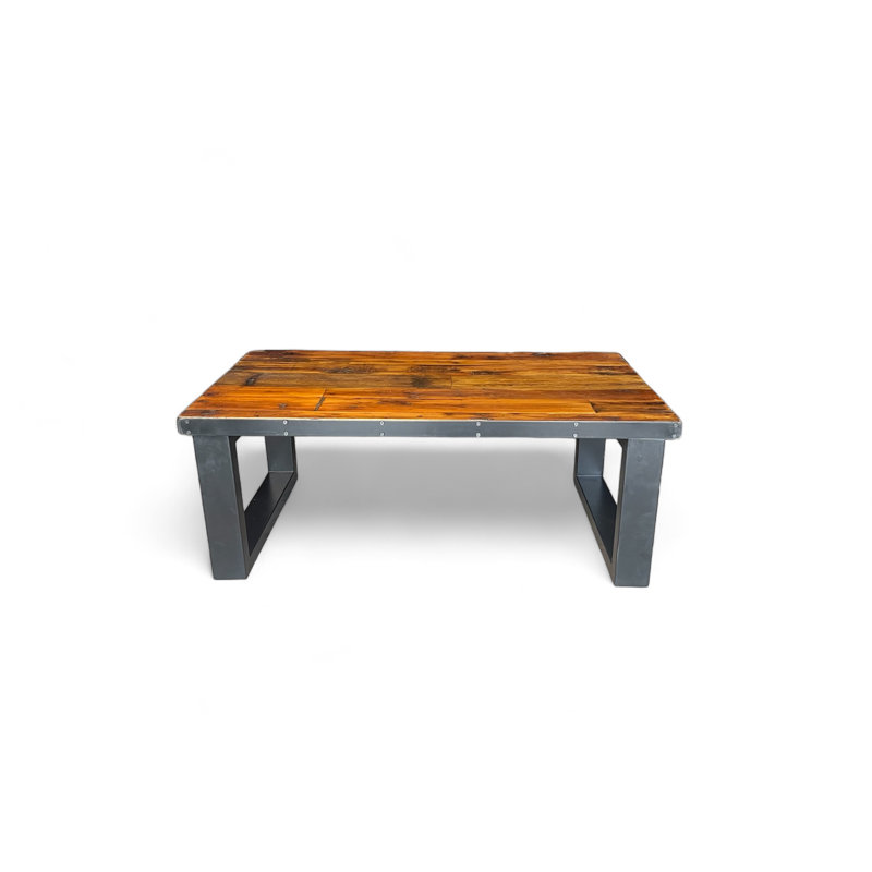 Table basse The Industrial Timber Revival, H 16 po x L 48 po x l 30 po