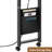 Sofa Table 360°rotating Tabletop 2-tier End Table