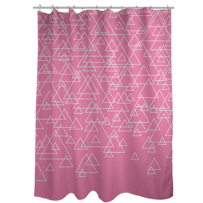Rideau de douche simple katelyn elizabeth, Rose