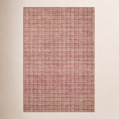 Chris Loves Julia x Loloi Polly Checkered Berry/Natural Area Rug