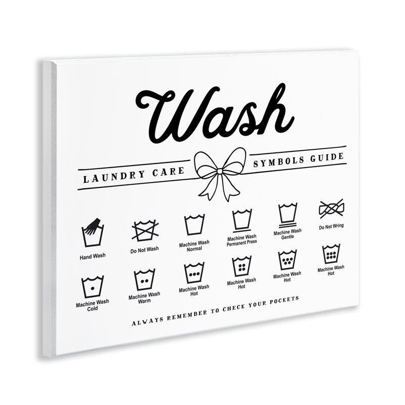 Plaque murale décorative Wash Wash Care