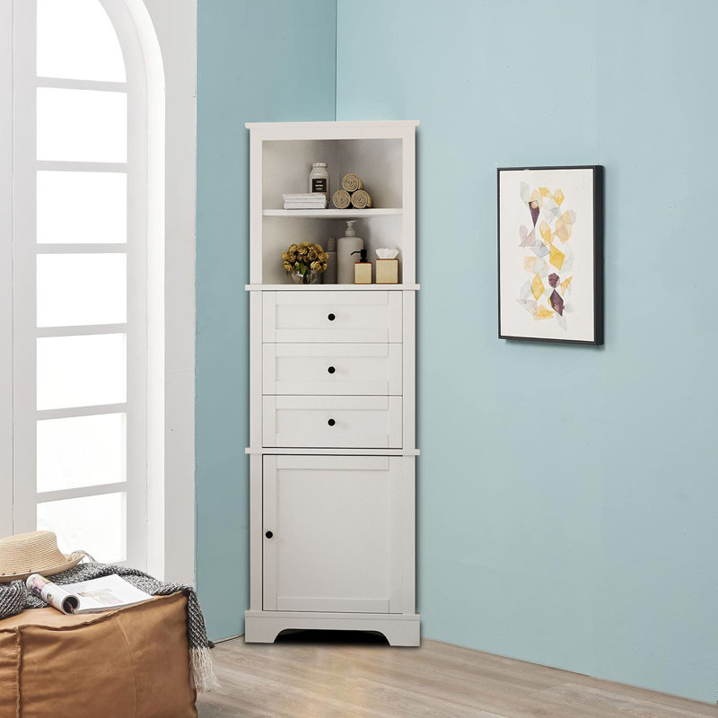 Armoire à linge autoportante, Blanc
