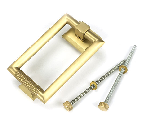 Brompton Door Knocker, Satin Brass