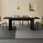 Black Rectangle Solid Wood Dining Tables-1717135067