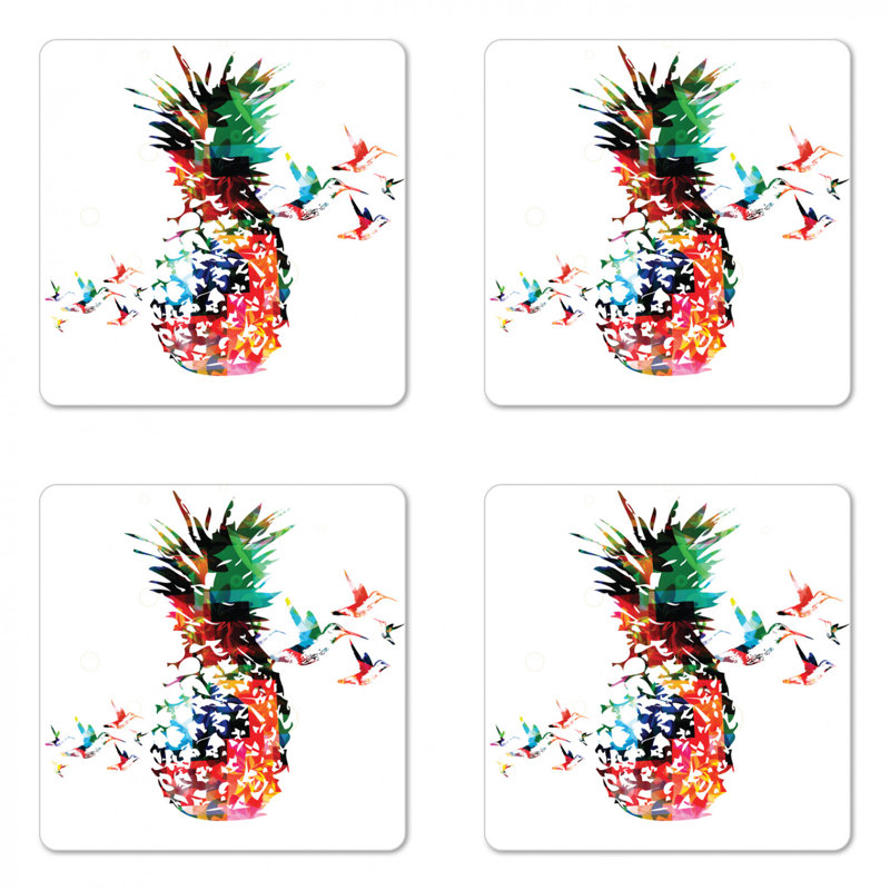 Square 4 Piece Coaster Set