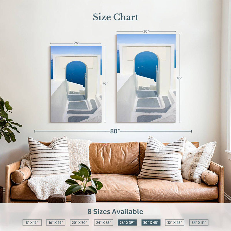 Lilie Santorini Gate, 39" H x 26" W