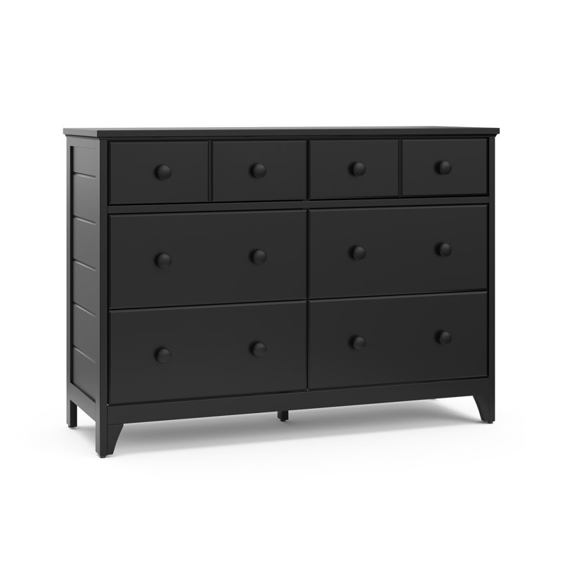Commode double 6 tiroirs Moss, Noir
