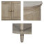 Armoire décorative avec tablette inférieure