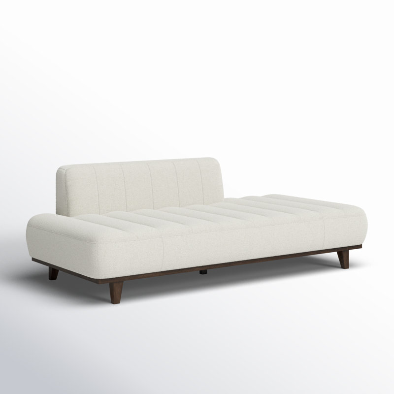 Em Upholstered Daybed, Warm White Basketweave